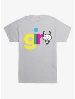 Discount 😍 Invader Zim Gir Neon Script T-Shirt 💯