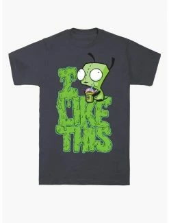 Discount 🥰 Invader Zim I Like This T-Shirt 😀