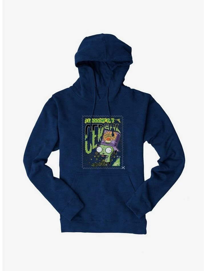 Brand new ๐ Invader Zim I Love This Cereal Hoodie ๐ฅฐ - Image 5
