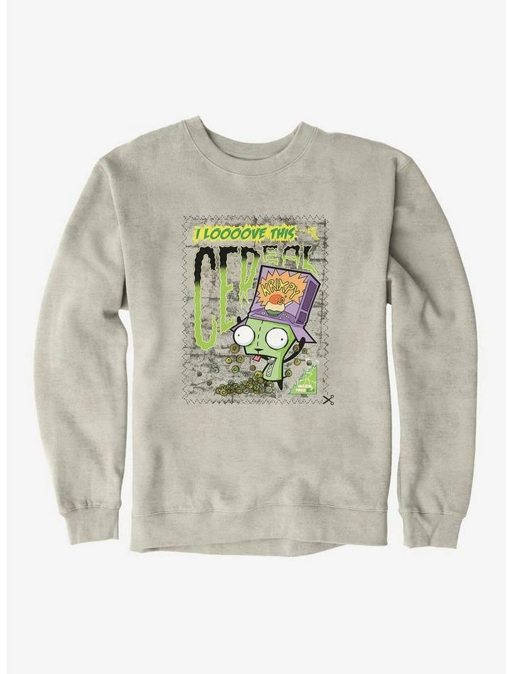 Coupon ๐ Invader Zim I Love This Cereal Sweatshirt โจ - Image 6