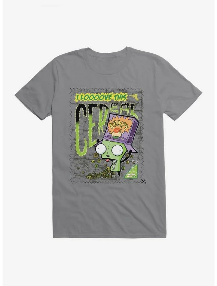 Cheap 🥰 Invader Zim I Love Cereal T-Shirt 🤩