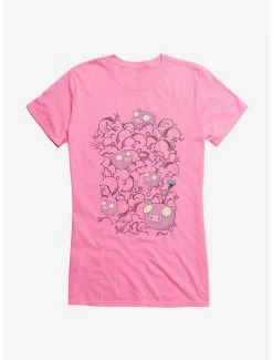 Flash Sale 🥰 Invader Zim Pig Stampede 👧 Girls T-Shirt 🛒