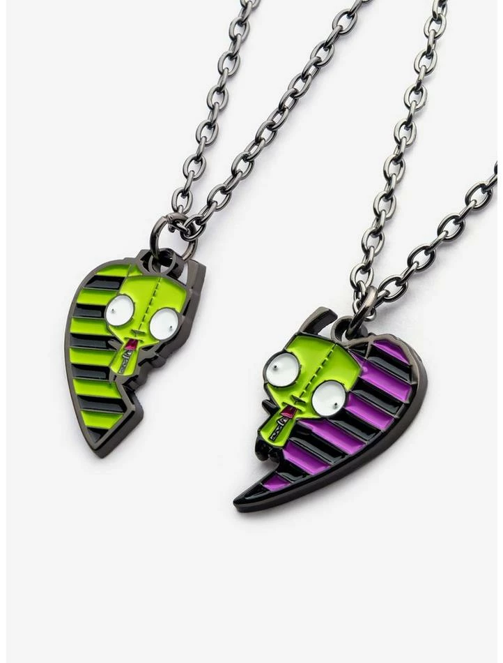 Outlet ๐ฅฐ Invader Zim GIR Heart Best Friend Necklace Set ๐คฉ - Image 2