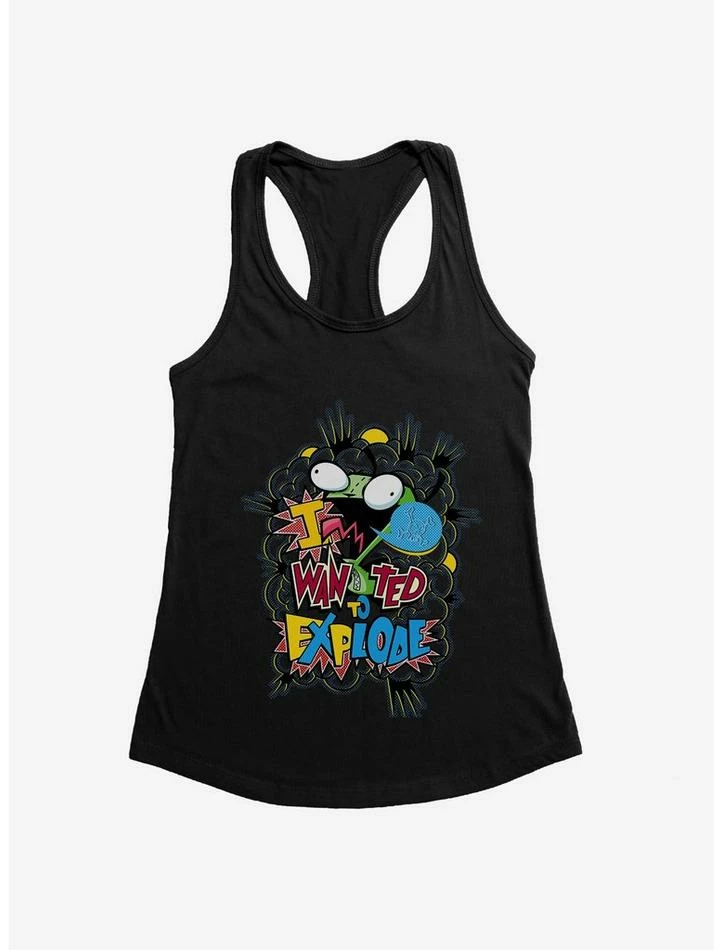 Best deal ๐ Invader Zim I Want To Explode ๐ง Girls Tank ๐ - Image 3