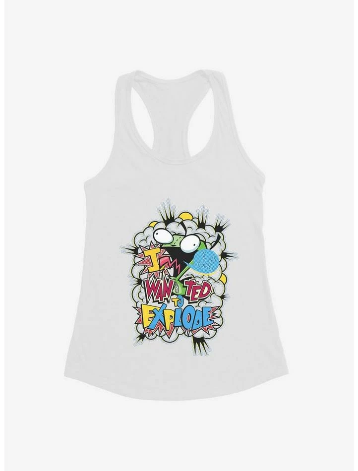 Best deal ๐ Invader Zim I Want To Explode ๐ง Girls Tank ๐ - Image 4