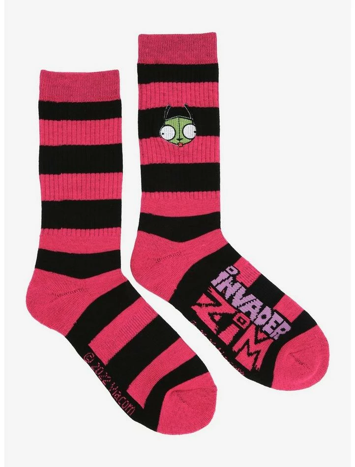 Promo π₯ Invader Zim GIR Duo Crew 𧦠Socks π - Image 3