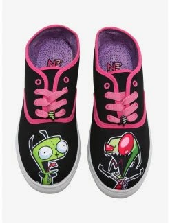 Coupon ❤️ Invader Zim Zim & GIR Bestie Lace-Up Canvas 👟 Sneakers ❤️