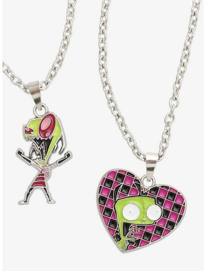 Discount โ Invader Zim GIR Star Heart Charm Necklace Set ๐ - Image 2