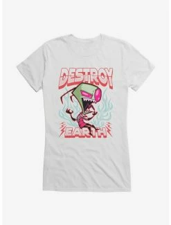 Top 10 🥰 Invader Zim Unique Destroy 👧 Girls T-Shirt ✔️