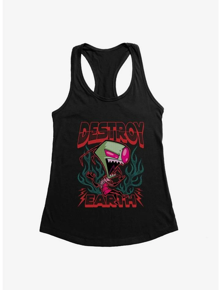 New ๐ Invader Zim Unique Destroy ๐ง Girls Tank ๐ - Image 2