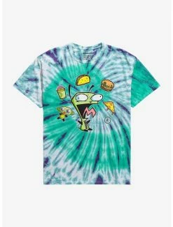 Outlet 🎉 Invader Zim GIR Tie-Dye T-Shirt 🥰