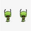 Best deal 🔥 Invader Zim GIR Taco Front/Back Earrings ✔️