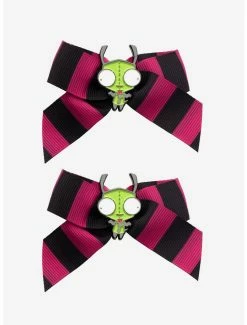 Best reviews of ๐ Invader Zim GIR Stripe Hair Bow Set ๐คฉ
