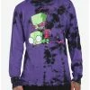 Best Sale 😉 Invader Zim GIR & Zim Purple Wash Long-Sleeve T-Shirt ✔️