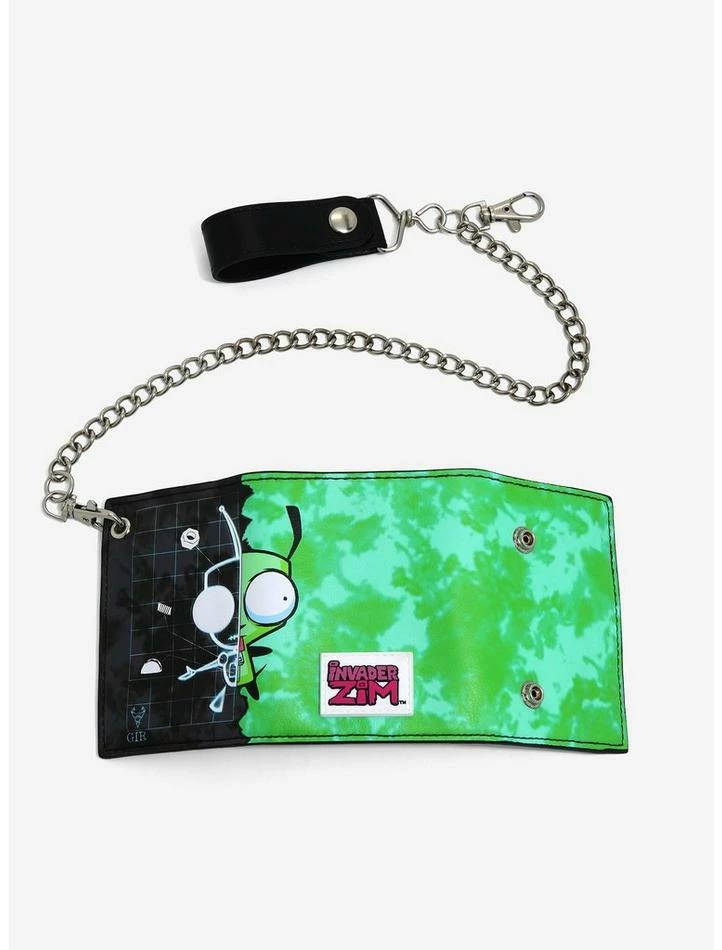 Outlet π Invader Zim GIR Split Trifold Chain Wallet β¨ - Image 3