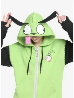 Deals โ Invader Zim GIR Cosplay ๐ง Girls Hoodie ๐ฏ
