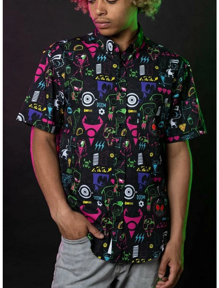 Hot Sale ๐ฅ RSVLTS Invader Zim Operation Impending Doom 2 KUNUFLEX Short Sleeve ๐ Shirt ๐ - Image 3