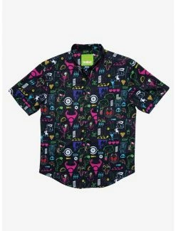 Hot Sale 🔥 RSVLTS Invader Zim Operation Impending Doom 2 KUNUFLEX Short Sleeve 👕 Shirt 😀