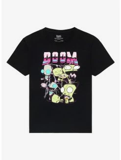 Outlet ✔️ Invader Zim GIR Doom Boyfriend Fit 👧 Girls T-Shirt 🎉