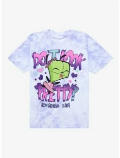 Coupon ๐ Invader Zim GIR In Tutu Tie-Dye Boyfriend Fit ๐ง Girls T-Shirt ๐คฉ