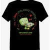 Best Sale 🔔 Invader Zim GIR & Monkey Boyfriend Fit 👧 Girls T-Shirt ✨