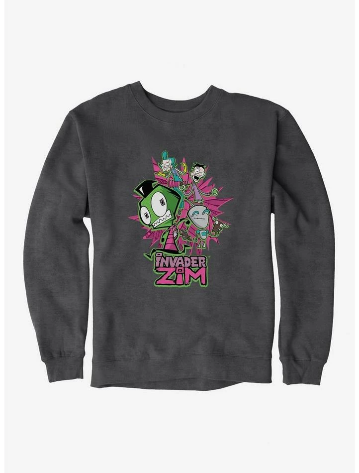 Hot Sale ๐งจ Invader Zim GIR & Roboparents Sweatshirt ๐ฅ - Image 3