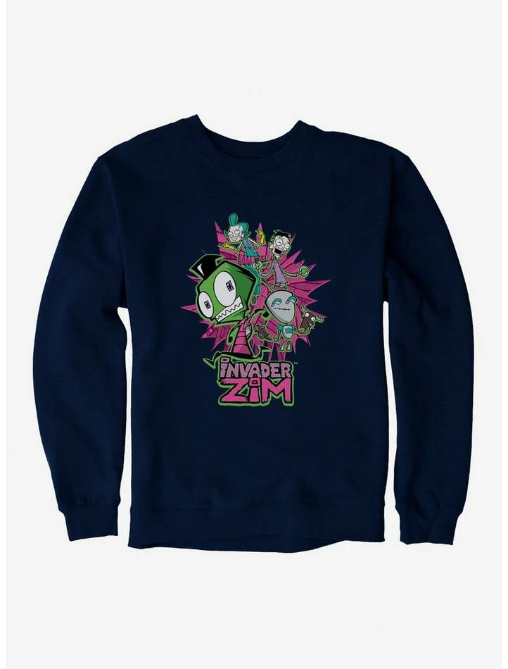 Hot Sale ๐งจ Invader Zim GIR & Roboparents Sweatshirt ๐ฅ - Image 5