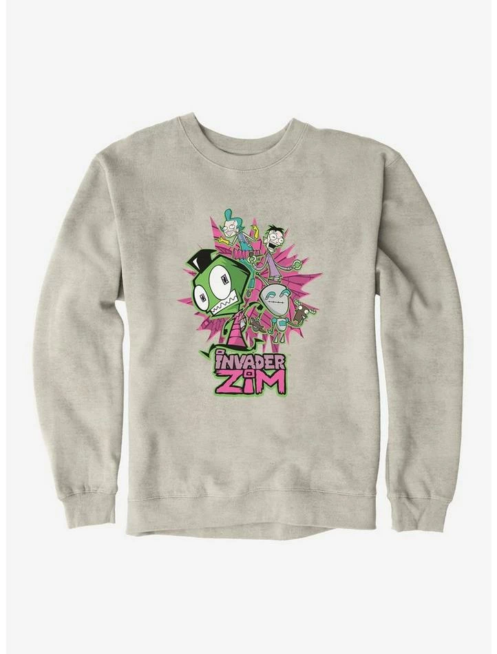 Hot Sale ๐งจ Invader Zim GIR & Roboparents Sweatshirt ๐ฅ