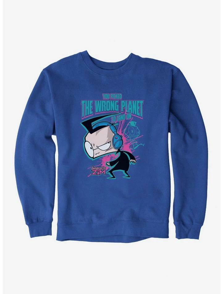 Deals ❤️ Invader Zim Wrong Planet To Land On Sweatshirt 🧨 - Image 5