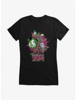 Best reviews of 🧨 Invader Zim GIR & Roboparents 👧 Girls T-Shirt 😉