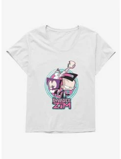 Best deal 👏 Invader Zim Gaz, Dib & Professor Membrane 👧 Girls T-Shirt Plus Size 👏
