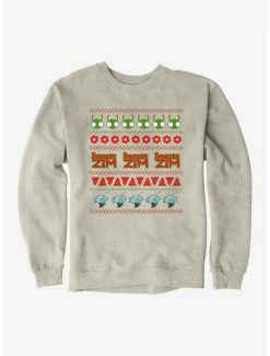 Deals 👍 Invader Zim Ugly 🔔 Christmas Pattern Sweatshirt 😉
