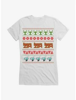 Cheap 😍 Invader Zim Ugly 🎅 Christmas Pattern 👧 Girls T-Shirt 🔥